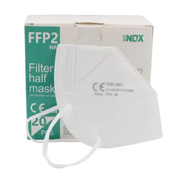 20PCS/Box CE 0598 FFP2 NR Mascarillas Filter Pol Masko Posameznih Vrečko Pack маска