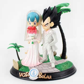 22 cm Anime Risanke Poročni Dan, Belo Poročno Obleko Ver PVC Dekoracijo Igrača Slika Model Lutka Darilo