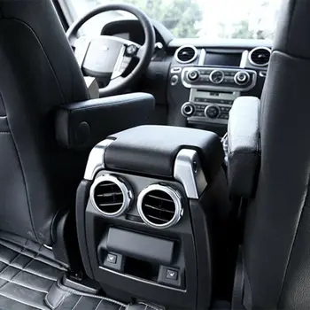2pc Zraka vent obroč Notranjost Avtomobila Srebrne Trim mat chrome konča odpornost na udarce Za Land Rover Discovery 4 2009-2016 opremo