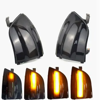 2pcs LED Dinamični Vključite Opozorilne Luči Avtomobila Vzvratnega Ogledala, LED Indikator Blinker Za FORD Focus 2 MK2 2004 - 2008 C-MAX