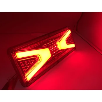 2pcs Univerzalno 24V LED Avto Tovornjak Zadaj Rep Luči Opozorilne Luči Zadnje Svetilke Vodotesne Rep luči za Prikolico Prikolice, avtobusi dostavna Vozila