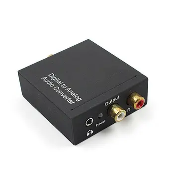 3,5 mm Digitalni Koaksialni Toslink Optični, da Analogni L/R RCA Avdio Pretvornik Prilagodi + Optični Kabel Bluetooth ONLENY Enotni