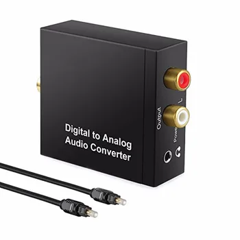 3,5 mm Jack Digitalno Analogni Avdio Pretvornik Optični SPDIF Koaksialni za Stereo L/R RCA Izhod Audio Adapter