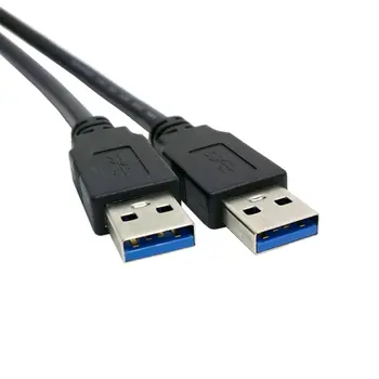 3 m 100 cm Kombinirani Dvojno USB 3.0 Moški-Ženski Kabel Podaljšek z Vijakom Panel Mount Luknje 50 CM 0,5 M