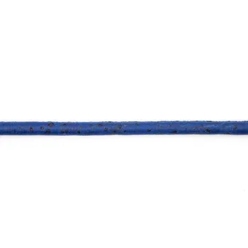3 mm, okrogle, temno modra plute kabel portugalske plute na debelo nakit dobave /Ugotovitve OR-173-10
