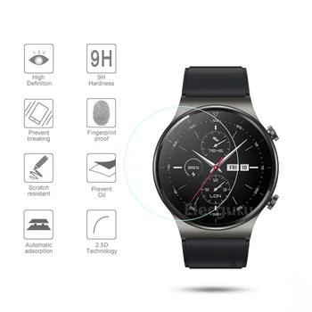 3 Paket za HUAWEI Watch GT 2 Pro Smartwatch Kaljeno Steklo Full Screen Protector 9H Anti-Scratch/Razbila Zaščitno Steklo Film