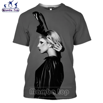 3D majica s kratkimi rokavi Moški Smešno Jo Calderone Šport za Moške majice Seksi Pevka Lady Gaga Tshirt Ženske Tees Vrhovi star Unisex Oblačila E5