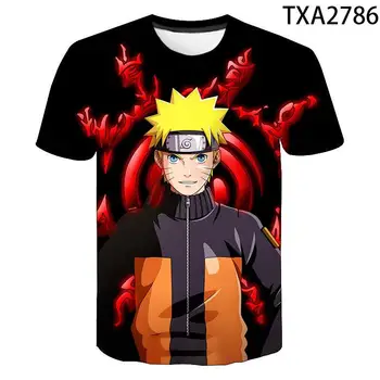3D T-shirt Anime Naruto Majica s kratkimi rokavi Moški, Ženske, Otroci, Kratek Rokav Kul Tees Moda Priložnostne Poletje Fant Dekle Otroci Ulične Vrhovi