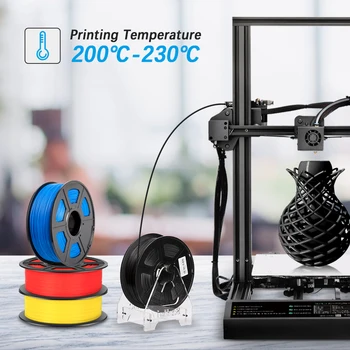 3D Tiskalnik, ki z Žarilno Kože PLA 1.75 mm 1 KG/2.2 LB Spool Črne Barve z Dolžini 335m v Dimenzijsko Natančnost+/-0.02 mm