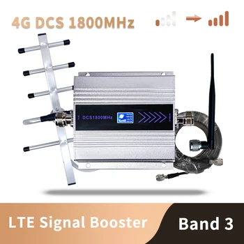 3G 4G LTE DCS 1800mhz Moblie Telefon Booster GSM 1800 Signala Mobilnega Repetitorja Mobilni Telefon Ojačevalnik Omrežja 65dB Pridobili LCD-Zaslon