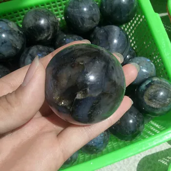 4,2 cm modra svetloba labradorite quartz crystal ball Naravnih labradorite kristalno kroglo zdravljenja kot darilo