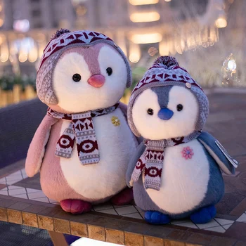 4 Slog Mehko Šal Pingvin Plišastih Igrač Polnjene Cartoon Živali Lutka Moda Igrača Za Otroke Lovely Baby Dekleta Božično Darilo Za Rojstni Dan