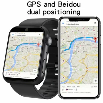 4G Pametno Gledati, GPS, Android 7.1 OS 1.8 Inch 320*385 Velik Zaslon 3GB + 32GB WIFI 800mah Baterije 5.0 MP Fotoaparat Smartwatch Telefon