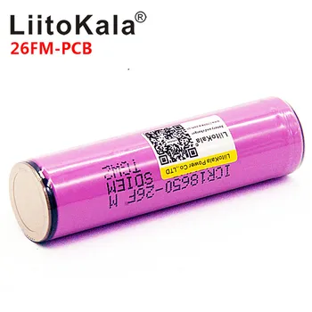 4PCS NOVO ICR18650-26FM LiitoKala 18650 2600 mah 3,7 V 18650 Baterija Li-ionska Akumulatorska Baterija za LED Svetilka Torc