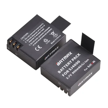 4pcs SJCAM sj4000 Eken H9 GIT-LB101 GIT Baterija + LCD USB Dvojni Polnilec za sj5000 Baterije M10 SJ5000x Sport Akcijska Kamera DV