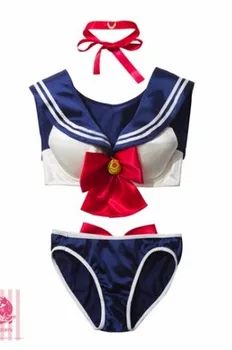 5 Barvo Vroče Prodajo Japonski Anime Vroče Anime Sailor Moon Mars Merkur Jupiter Ženske Dekle Kopalke Bikini Kopalke Cosplay Kostum