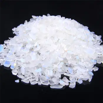 50 g Naravnih white opal Quartz v Prahu Kristalno Gramoz Rock Raw Gem kamen Mineralnih Fish Tank Bonsaj Dekoracijo Energije beli Kamen
