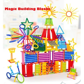 500pcs Sestaviti Gradnike Čarobno Palico Smart Stick Magnetni Oblikovalec konstrukcijski Set Izobraževalne Igrače Za Otroke
