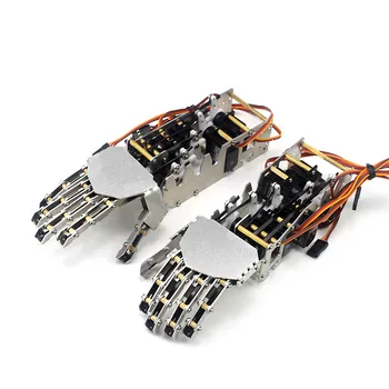 5DOF Kovinski Robot Roki/Pet Prstov/Mini Bionic/Gripper/Srebrna/DIY