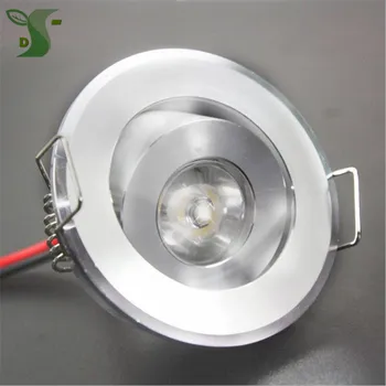 5pcs/veliko 110V 220V LED Mini stropna LED spot light svetilka zatemniti 1W 3W mini LED downlight, bela,črna,srebrna, Vključno pogon