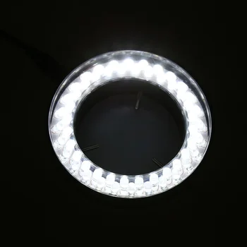 60 LED Nastavljiva Obroč Svetlobe luč za ostrenje Lučka za STEREO ZOOM Mikroskop Mikroskop NAM Plug