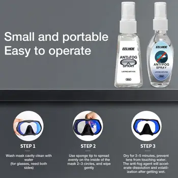 60ml Avto Steklo Jasno Agent Anti-fog Spray Očala za Objektive Dolgotrajno Defogging Agent Zelo Primeren Za Potovanja In Prevoz