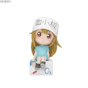 6pcs/set Mini Risanka Ustvarjalne Anime Akcijska Figura, PVC Celic Pri Delu Trombocitov Belih Krvnih Celic Q Ver Model Dekoracija Lutka 6 cm