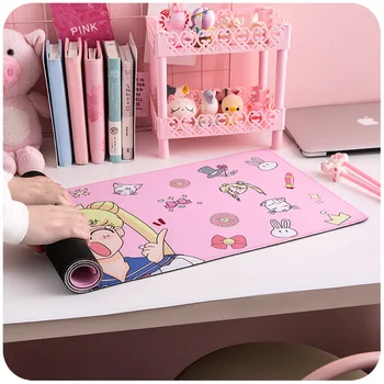 70x30cm Mouse Pad Anime Sailor Moon Tipkovnico Mat Kawaii Dekle Srčkan Roza Home Office Igra Namizni Računalnik Zaščito