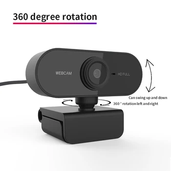 720P/1080P Samodejna Izostritev Full HD Webcam video klic Kamera Z vgrajenim Mikrofonom Za Windows, Mac PC Prenosni računalnik, Video Konference spletnega prenosa
