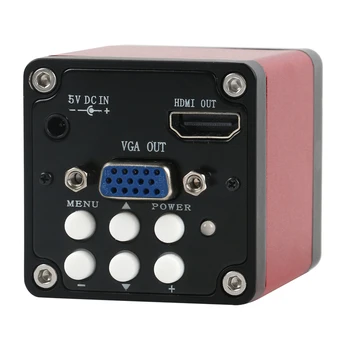 720P ločljivosti 1080P HDMI VGA Industrijske Digitalna Video Kamera Mikroskop + 100X C-MOUNT Objektiv + 56 LED Obroč Svetlobe Za PCB Spajkanje Popravila