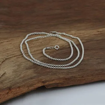 925 sterling srebrni verigi moda ogrlico, obesek za ženske ali moške blagovne Znamke, Vroče Prodaje 2 mm ogrlica vintage nakit GN026