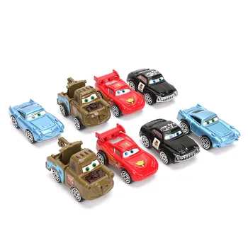 9pcs/set 5-37 cm Disney Pixar Cars 3 Igrače Strela McQueen 95 z 8 Majhnih Avtomobilov Jackson Nevihta McQueen Igrače 1:55 Diecast Model