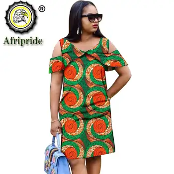 Afriške Obleke za Ženske Plus Velikost Tiskanja Obleko Seksi Stranka Kratek Rokav Mini Obleka Ohlapno Obleko Dashiki Obleko Poletje S1925087