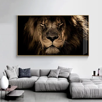 Afriške Velike Lev Živali Obraz Platna Slike Steno Umetnosti Plakatov In Fotografij Živali Lions Umetniške Slike Za Dnevno Sobo