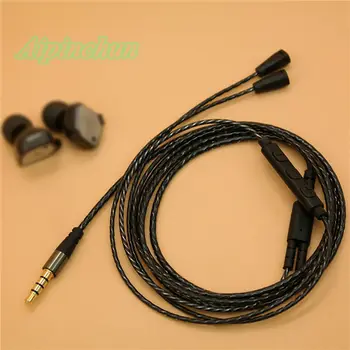 Aipinchun 3,5 mm CTIA 4-Pole Jack za Slušalke Kabel z Mikrofonom Zamenjava Slušalke Žice Kabel za IE8 IE8i IE80 AA0240