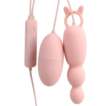 Analni Čep, Vibrator Bradavico, Lizanje G-Spot Masaža Vibracijsko Jajce Jezika Vibratorji USB Power Klitoris Stimulator Spolnih Igrač za Ženske