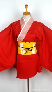 Anime GINTAMA Kagura cosplay kostum za dekleta japonski kimono in pasu ženske halloween stranka obleko cosplay