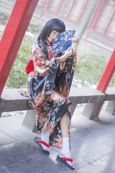 Anime Vraga Dekle Supia-yisol Jigoku Shoujo Enma Ai Cosplay Obleko Japonski Kimono Devica Lolita Kostum Princesa Obleko Vestidos nova