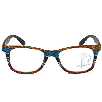 Anti-Blu-ray Obravnavi Očala Progresivna Multifokalna Presbyopia Očala Moški Ženske Retro Imitacije Woodgrain Okvir Očal
