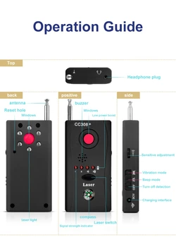 Anti Detektor Mini Pripomočke Finder Fotoaparat Bug Motenje Signala objektiv RF Tracker Mini Kamera Zazna Brezžično Wiretapping