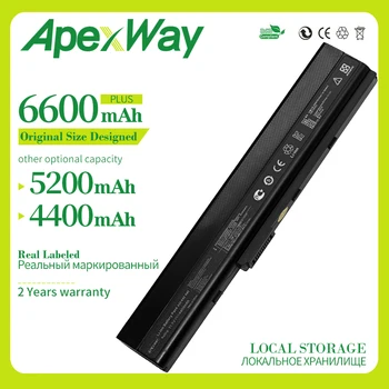 Apexway 6600mAh Nov Laptop Baterije A31-K52 A41-K52 A32-K52 A42-K52 za Asus A52 A52F A52J B53 K42 K42F K52F K52 K52J K52JC K52JE