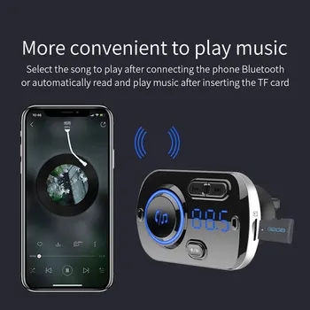 Avto Bluetooth MP3 Predvajalnik + Digitalni Radio UKV-Oddajnik Podpora prostoročno telefoniranje USB Zvočno kartico, FM Oddajnik