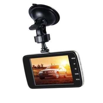Avto Dvr 4 Palčni Auto Fotoaparat Dvojno Objektiv FHD 1080P Dash Cam Video Snemalnik Z Rear View Camera Registrator Night Vision Dvr