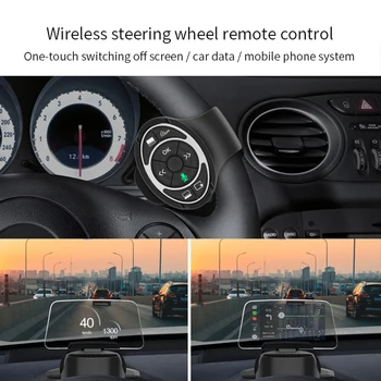 Avto je HUD, head-up zaslon OBD2 smart carplay navigacija carlife Hitrost HD Projekcija brezžični obvolanski upravljalnik