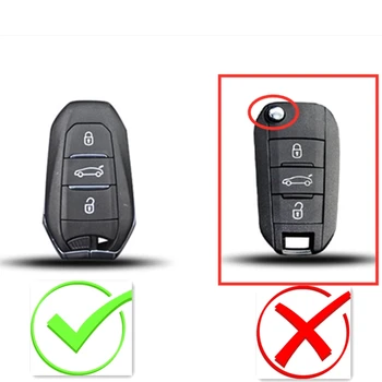 Avto ključ primeru Mehko TPU Smart Remote Key kritje lupini Za Peugeot 208 308 508 za Citroen C4 Picasso DS3 DS4 DS5 DS6