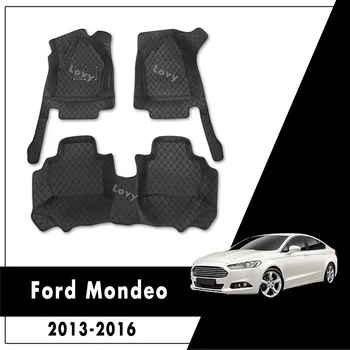 Avto predpražnike Za Ford Fusion Mondeo 2013 2016 po Meri Auto Usnje, Preproge Preproge, notranja Oprema styling