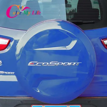Avto Zadnje varnostne Kopije Trie Kritje Logotip Nalepko za Ford Ecosport 2012 - 2018 ABS Avto Zadaj Prtljažnik Dekoracijo Nalepke, Dodatki