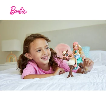 Barbie Konj Trener Malo Kelly in njen mali Ponija Klub Chelsea Igrača, Lutka Moda Otroci Igrače Božično Darilo GHV78