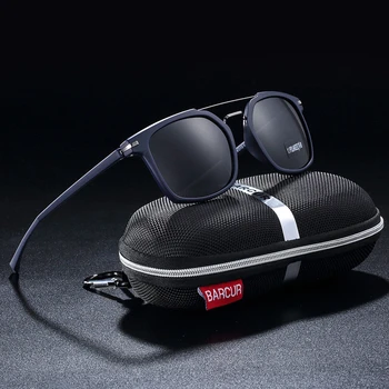 BARCUR DESIGN Moških Klasičnih Polarizirana sončna Očala Za Vožnjo Ribolov Šport na Prostem Ultra-light Series TR90 sončna očala