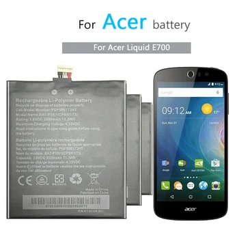 BAT-P10 Mobilni Telefon Baterija Za Acer Liquid E700,Tekoče E700 Trojno ,E39 PGF506173HT Zamenjava Baterije 3500mAh